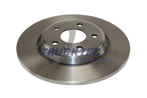 Trucktec 07.35.252 Rear brake disc, non-ventilated 0735252: Buy near me in Poland at 2407.PL - Good price!