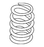 VAG 1J0 411 105 AF Coil spring 1J0411105AF: Buy near me at 2407.PL in Poland at an Affordable price!