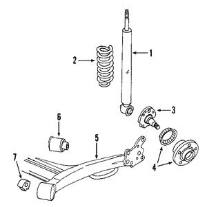 Silentblock des Hinterachskörpers VAG 6R0 501 541 A