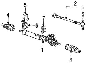 VAG 1H0 419 803 Draft steering with a tip left, a set 1H0419803: Buy near me in Poland at 2407.PL - Good price!