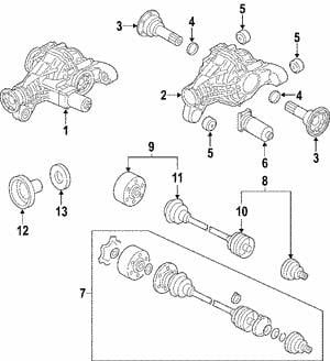 VAG 7L0 598 103 A Шарнир равных угловых скоростей (ШРУС) 7L0598103A: Отличная цена - Купить в Польше на 2407.PL!