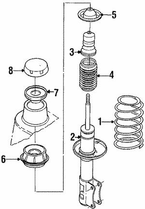 VAG 1H0 413 175 Shock absorber boot 1H0413175: Buy near me in Poland at 2407.PL - Good price!