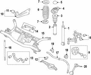 Silent block rear trailing arm VAG 1K0 505 541 D