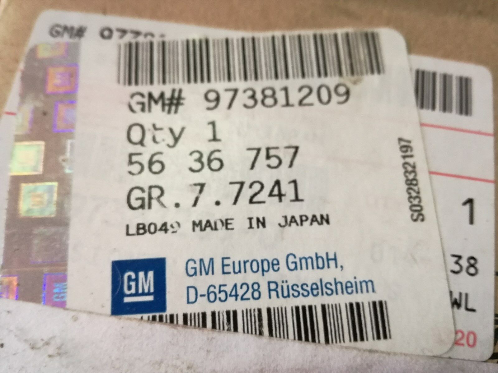 Kup General Motors 97381209 w niskiej cenie w Polsce!