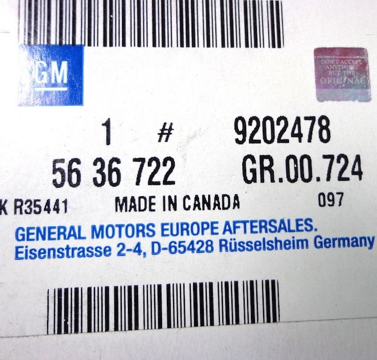 Kaufen Sie General Motors 9202478 zu einem günstigen Preis in Polen!