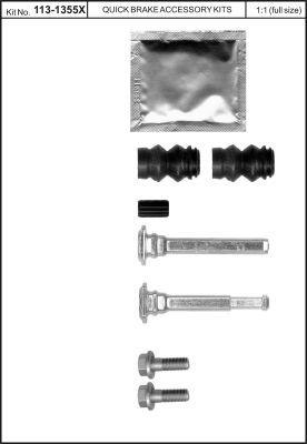 Quick brake 1355X Caliper Guide Studs 1355X: Buy near me at 2407.PL in Poland at an Affordable price!