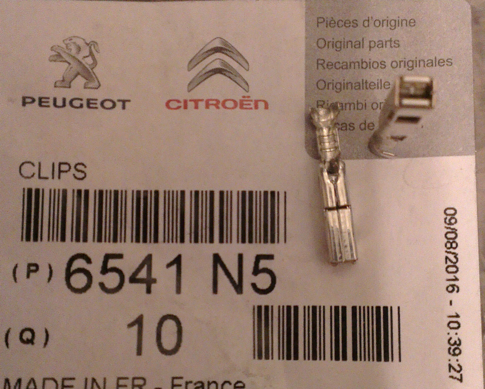 Citroen/Peugeot 6541 N5 Cable connector 6541N5: Buy near me in Poland at 2407.PL - Good price!