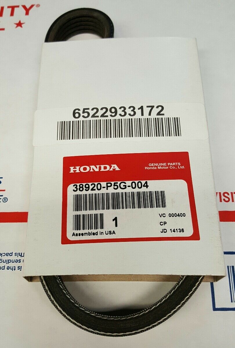 Honda 38920-P5G-004 V-Ribbed Belt 38920P5G004: Buy near me in Poland at 2407.PL - Good price!