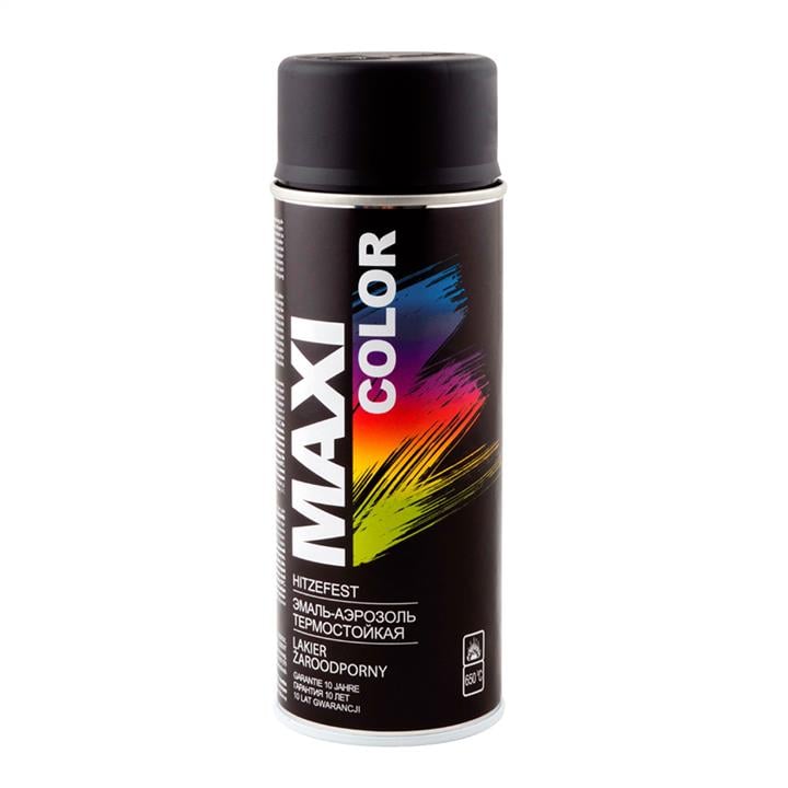 Maxi Color MX0008 Емаль аерозольна термостійка, чорна, 400 мл MX0008: Приваблива ціна - Купити у Польщі на 2407.PL!