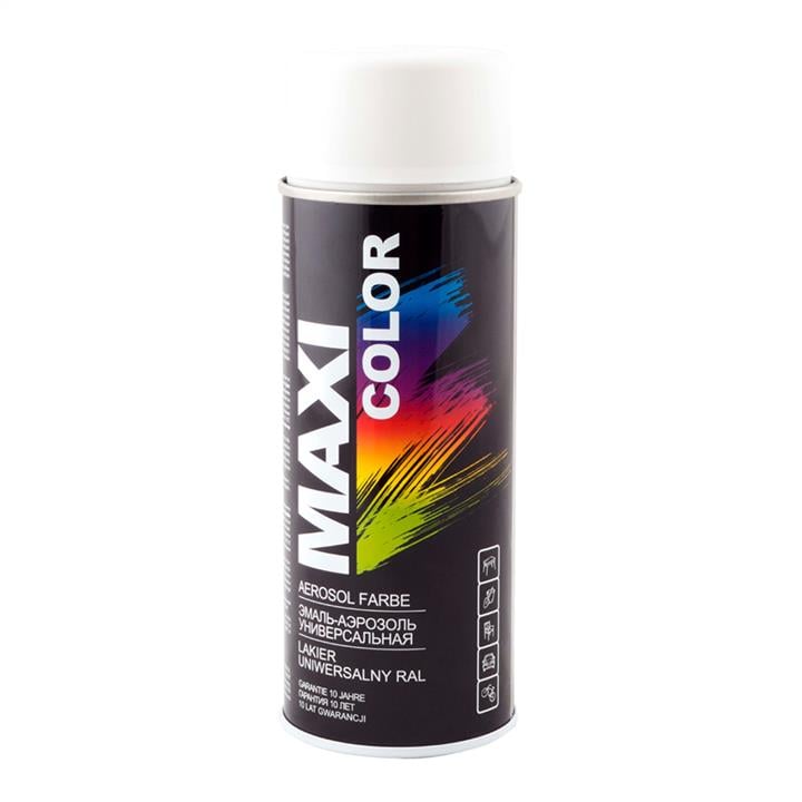 Maxi Color MX9010 Эмаль аэрозольная универсальная декоративная, белая, 400 мл MX9010: Отличная цена - Купить в Польше на 2407.PL!