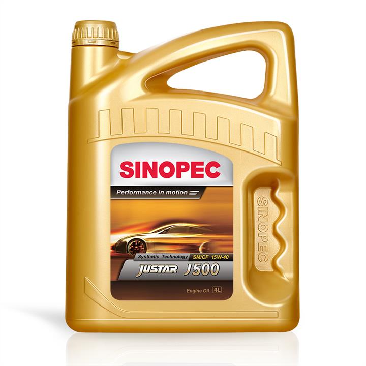 Sinopec 151540040 Engine oil Sinopec Justar J500 15W-40, 4L 151540040: Buy near me in Poland at 2407.PL - Good price!