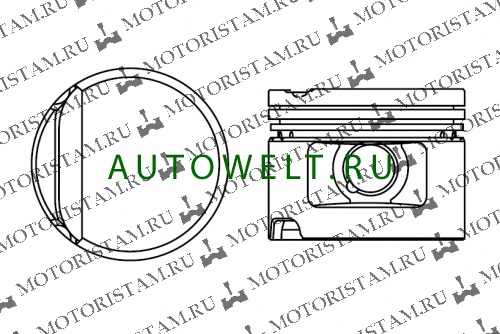 Autowelt PN-51032 PISTON w/o rings PN51032: Buy near me in Poland at 2407.PL - Good price!