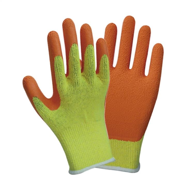 Sigma 9445411 Knitted gloves with partial latex coating krinkle r.9 economy (orange, cuff) 9445411: Buy near me in Poland at 2407.PL - Good price!
