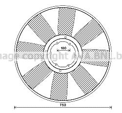 AVA MEB274 Fan impeller MEB274: Buy near me in Poland at 2407.PL - Good price!