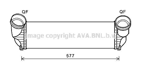AVA BWA4543 Интеркулер BWA4543: Отличная цена - Купить в Польше на 2407.PL!