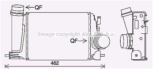 AVA DN4415 Intercooler, charger DN4415: Buy near me in Poland at 2407.PL - Good price!