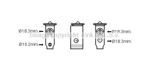 AVA TO1709 Air conditioner expansion valve TO1709: Buy near me in Poland at 2407.PL - Good price!
