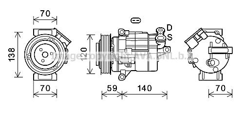 AVA CTK065 Компрессор кондиционера CTK065: Отличная цена - Купить в Польше на 2407.PL!