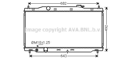 AVA HD2307 Радіатор охолодження двигуна HD2307: Приваблива ціна - Купити у Польщі на 2407.PL!