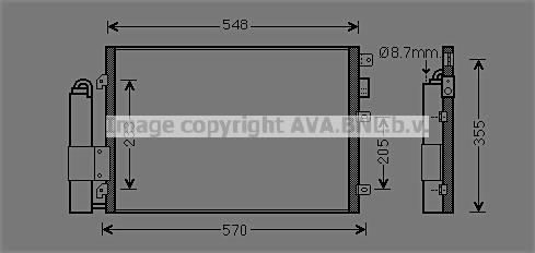 AVA RTA5275D Радіатор кондиціонера (Конденсатор) RTA5275D: Приваблива ціна - Купити у Польщі на 2407.PL!