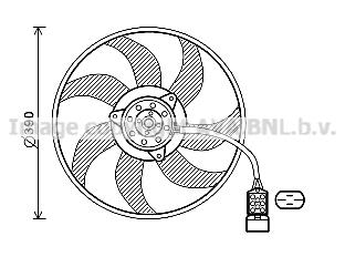 AVA OL7671 Hub, engine cooling fan wheel OL7671: Buy near me in Poland at 2407.PL - Good price!