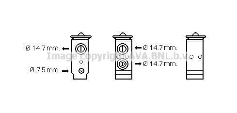 AVA HY1441 Air conditioner expansion valve HY1441: Buy near me in Poland at 2407.PL - Good price!