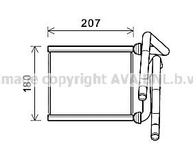 AVA TO6727 Heat exchanger, interior heating TO6727: Buy near me in Poland at 2407.PL - Good price!