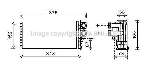 AVA PEA6359 Heat exchanger, interior heating PEA6359: Buy near me in Poland at 2407.PL - Good price!