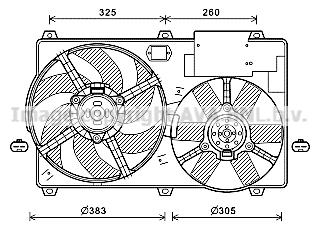 AVA CN7554 Hub, engine cooling fan wheel CN7554: Buy near me in Poland at 2407.PL - Good price!