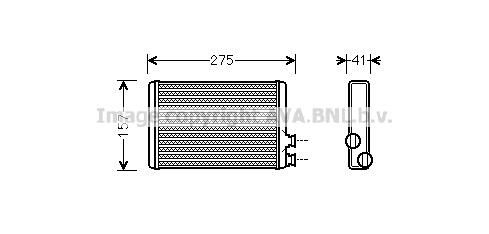 AVA CNA6305 Heat exchanger, interior heating CNA6305: Buy near me in Poland at 2407.PL - Good price!