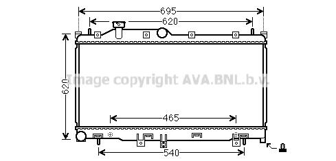 AVA SU2110 Radiator, engine cooling SU2110: Buy near me in Poland at 2407.PL - Good price!