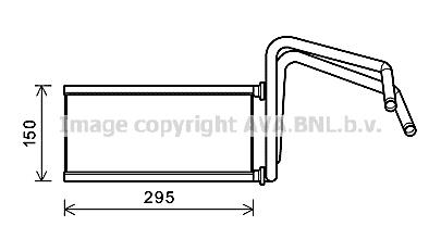 AVA TO6714 Heat exchanger, interior heating TO6714: Buy near me at 2407.PL in Poland at an Affordable price!