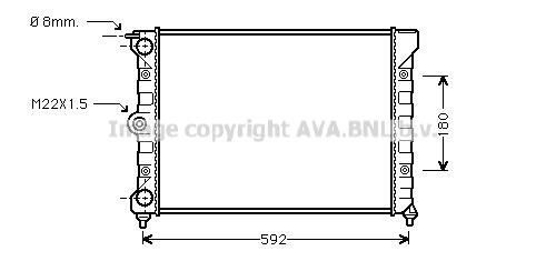 AVA VN2011 Radiator, engine cooling VN2011: Buy near me in Poland at 2407.PL - Good price!