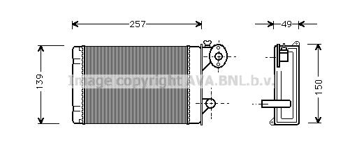 AVA VN6062 Heat Exchanger, interior heating VN6062: Buy near me in Poland at 2407.PL - Good price!