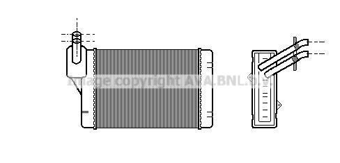 AVA VN6069 Heat Exchanger, interior heating VN6069: Buy near me in Poland at 2407.PL - Good price!