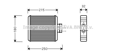 AVA VN6196 Heat exchanger, interior heating VN6196: Buy near me in Poland at 2407.PL - Good price!