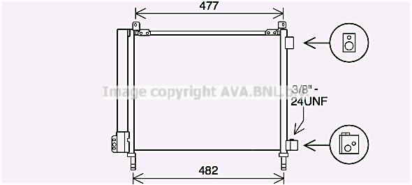 AVA DN5433D Condenser DN5433D: Buy near me in Poland at 2407.PL - Good price!