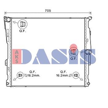 Dasis 050083N Radiator, engine cooling 050083N: Buy near me in Poland at 2407.PL - Good price!