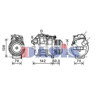 Dasis 852397N Compressor, air conditioning 852397N: Buy near me in Poland at 2407.PL - Good price!