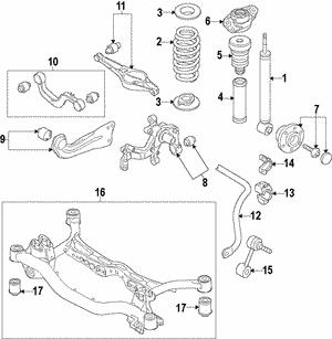 VAG 3C0 505 223 E Rear suspension arm 3C0505223E: Buy near me at 2407.PL in Poland at an Affordable price!