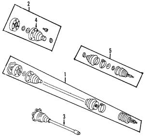 VAG 1J0 407 417 J Drive shaft 1J0407417J: Buy near me in Poland at 2407.PL - Good price!