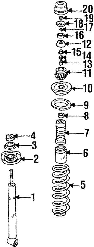 VAG 1HM 513 031 E Shock absorber assy 1HM513031E: Buy near me at 2407.PL in Poland at an Affordable price!