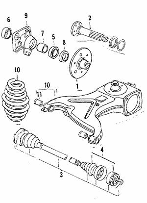 VAG 211 501 619 Wheel hub 211501619: Buy near me in Poland at 2407.PL - Good price!