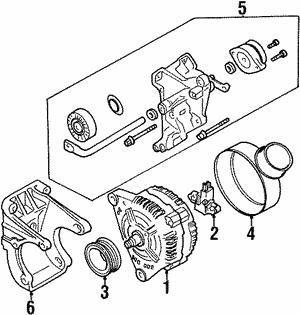 VAG 028 903 193 E Alternator cover back 028903193E: Buy near me in Poland at 2407.PL - Good price!