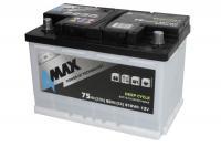 4max BAT75/510R/DC Battery 4max DEEP CYCLE 12V 75AH 510A(EN) R+ BAT75510RDC: Buy near me in Poland at 2407.PL - Good price!