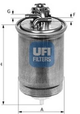 Ufi 24.415.00 Fuel filter 2441500: Buy near me in Poland at 2407.PL - Good price!