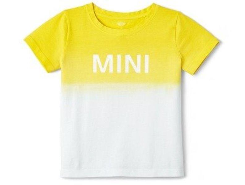BMW 80 14 2 445 647 Детская футболка MINI T-Shirt Kids Dip-Dye, White/Lemon, 104 см. 80142445647: Отличная цена - Купить в Польше на 2407.PL!