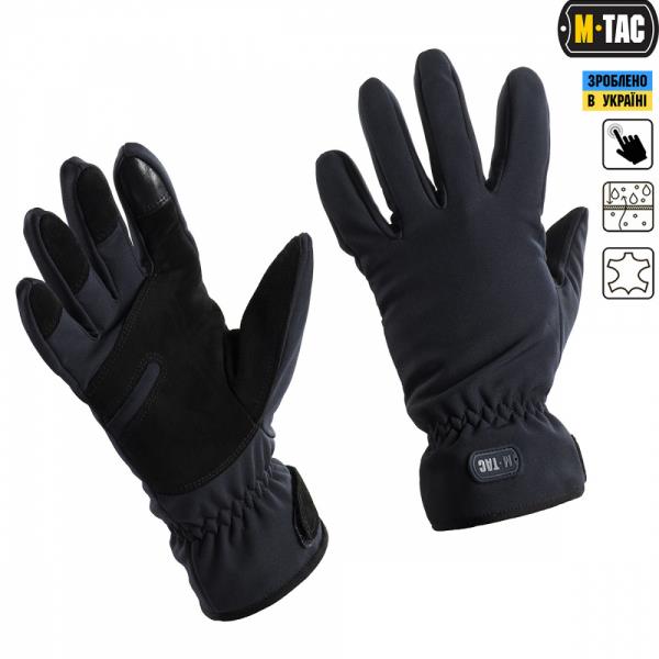 M-Tac Gloves Winter Tactical Waterproof Dark Navy Blue M – price