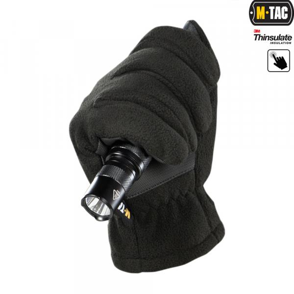 M-Tac Перчатки Fleece Thinsulate Black L – цена