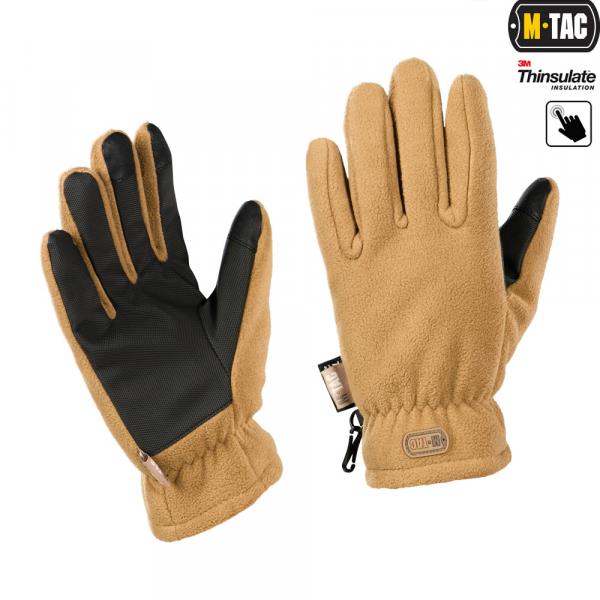 Fleece Gloves Thinsulate Coyote Brown XL M-Tac 90309017-XL